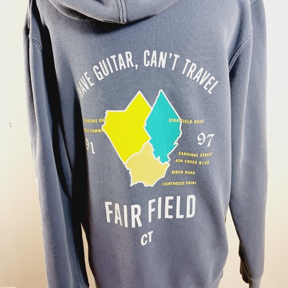 John Mayer Rare Basement Brigade Hooded Sweatshirt Blue/Gray Small, Fairfield CT - Picture 6 of 16